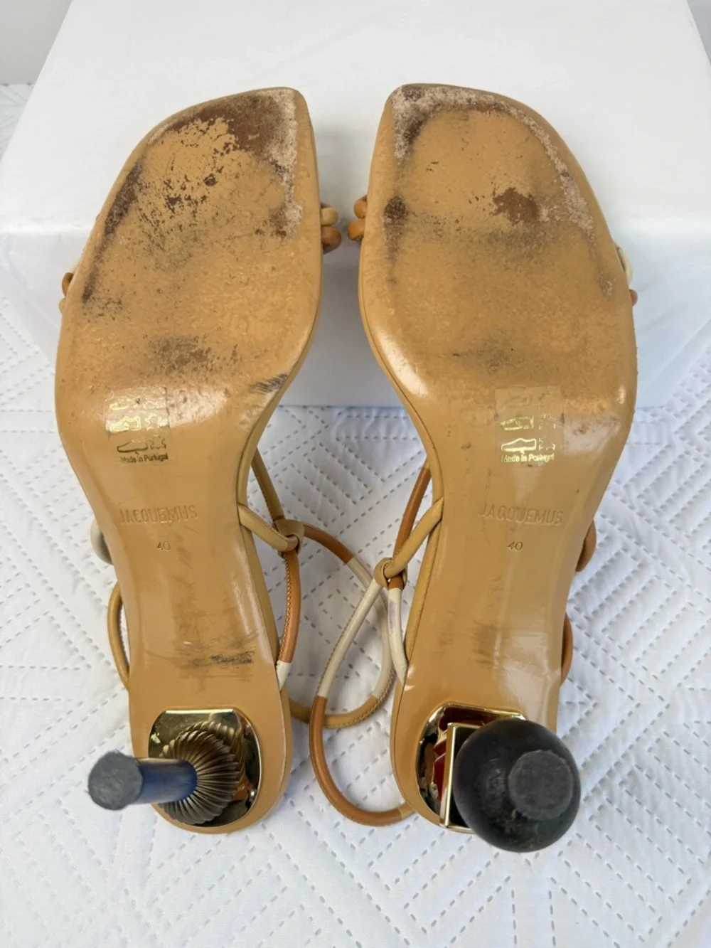 Jacquemus Les Sandales Olbia Leather Slingback Sandals Size 40 - Picture 12 of 16
